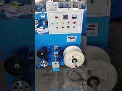 Μηχανή ανάληψης διπλής κεφαλής με έλξη έντασης και αυτόματη διάταξη καλωδίων.