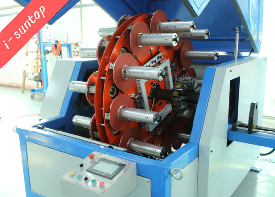 24 επικεφαλής νήμα 20N 120rpm Aramid που προσαράσσει τη μηχανή καλωδίων οπτικών ινών μηχανών