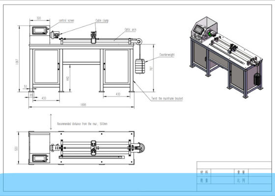 Torsion iec60794-1-2 5times/Min εξοπλισμός δοκιμής καλωδίων οπτικών ινών μηχανών δοκιμής