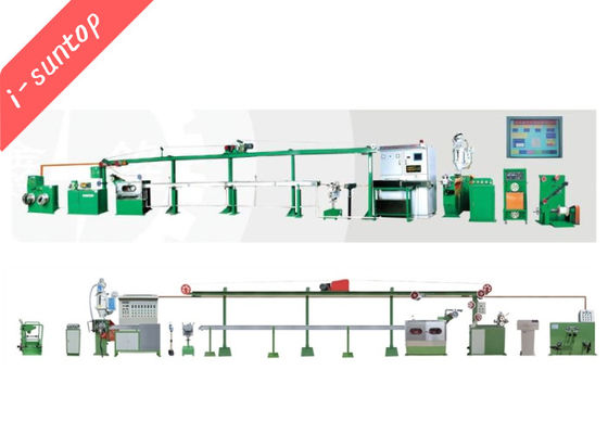 SGS 11kw γραμμή παραγωγής καλωδίων μηχανών επιστρώματος καλωδίων PVC ακουστικών